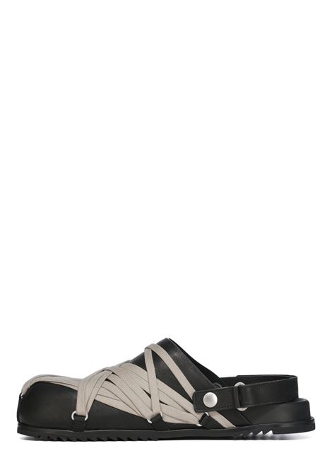 sandali megalaced mule granola uom neri RICK OWENS | RU01E5813 LOOW109